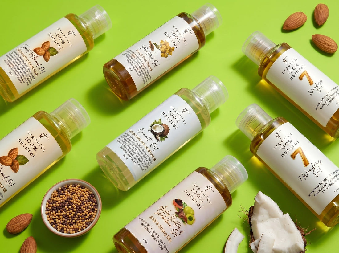 RT Organics cold pressed hair oil for hair growth and hair fall